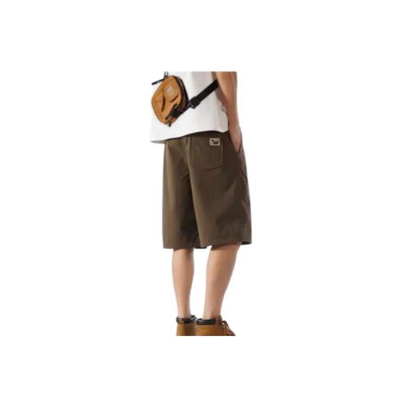 Casual Loose  Ice Silk Cargo Shorts-1