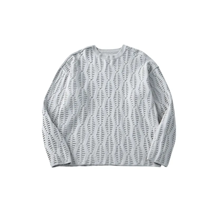 Fashionable Loose Cotton Sweater-5