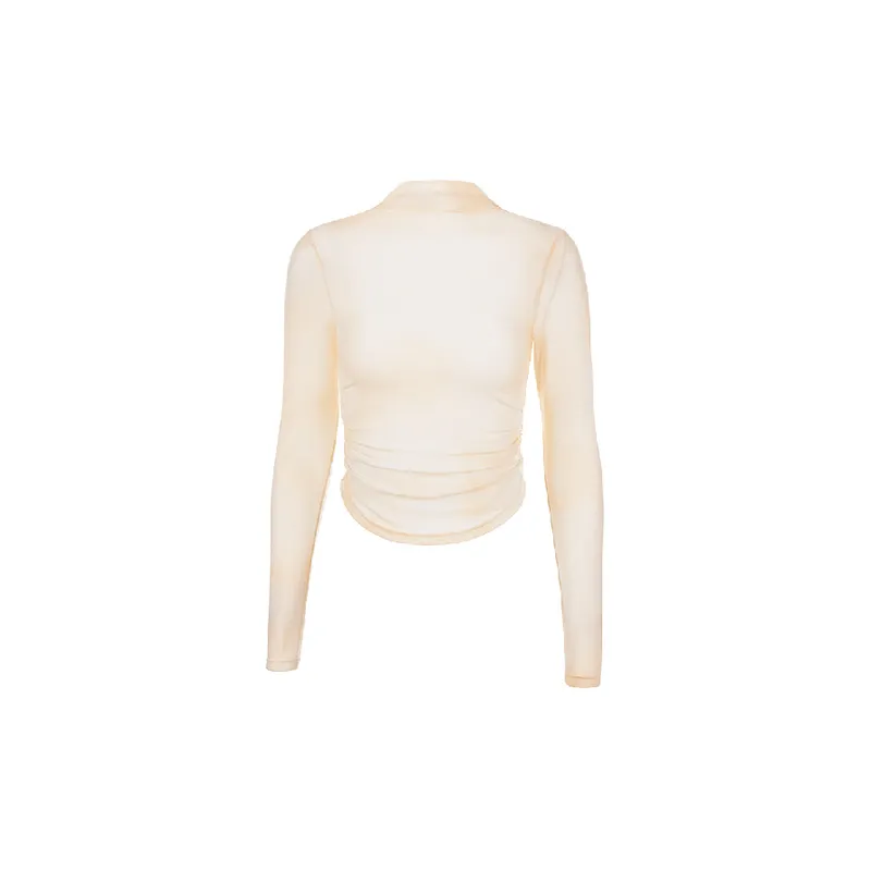 Fashionable Sporty Blended Synthetic Fabrics T Shirt Women-0
