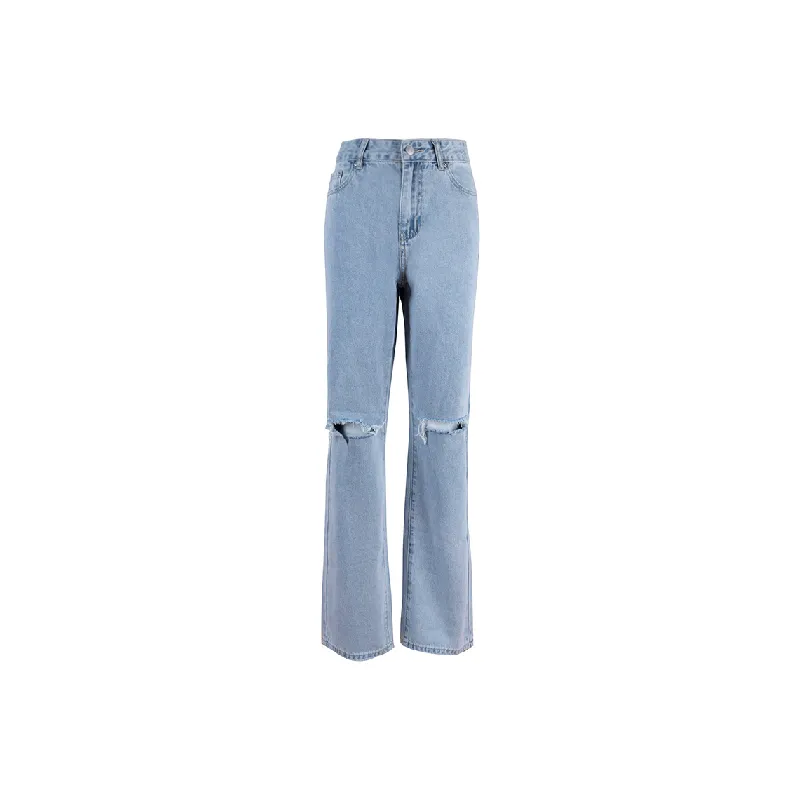 Fashionable Loose Jeans Women-0