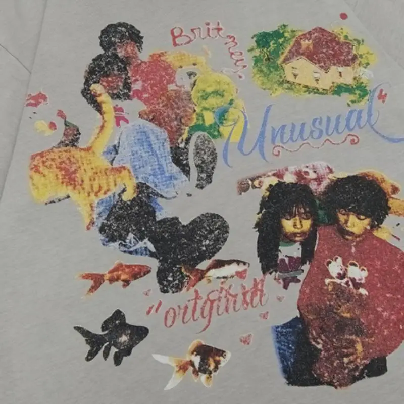 Street Retro 100% Cotton T Shirt-2