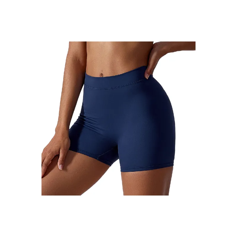 Casual Fashionable Nylon Spandex Blend Sports Shorts Women-2
