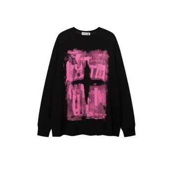 Contrast Color Stitching Letter Embroidered Collar Cotton padded Clothes