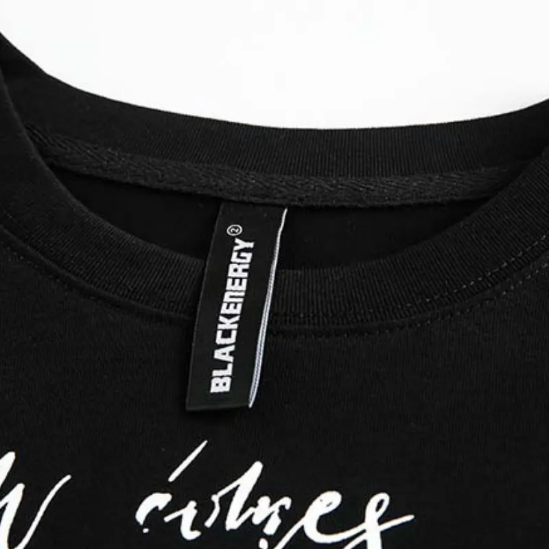 Fashion Loose Cotton Blended Fabric T Shirt-2