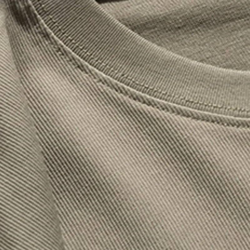 Simple Loose Cotton Blended Fabric T Shirt Unisex-11