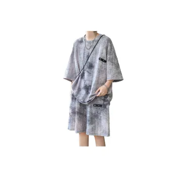 Loose Casual Tie Dye Silky Sports Suit