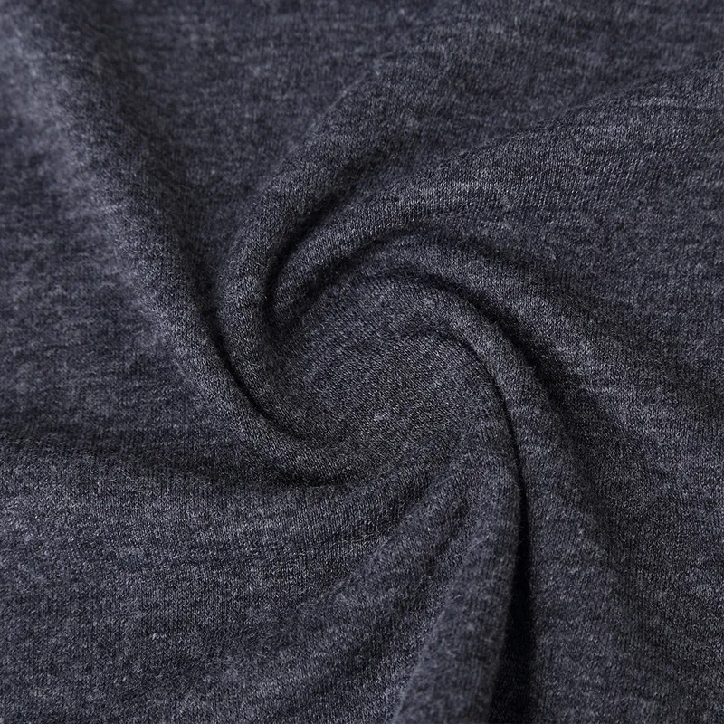 Fashionable Plain Cotton Blended Fabric T Shirt-9
