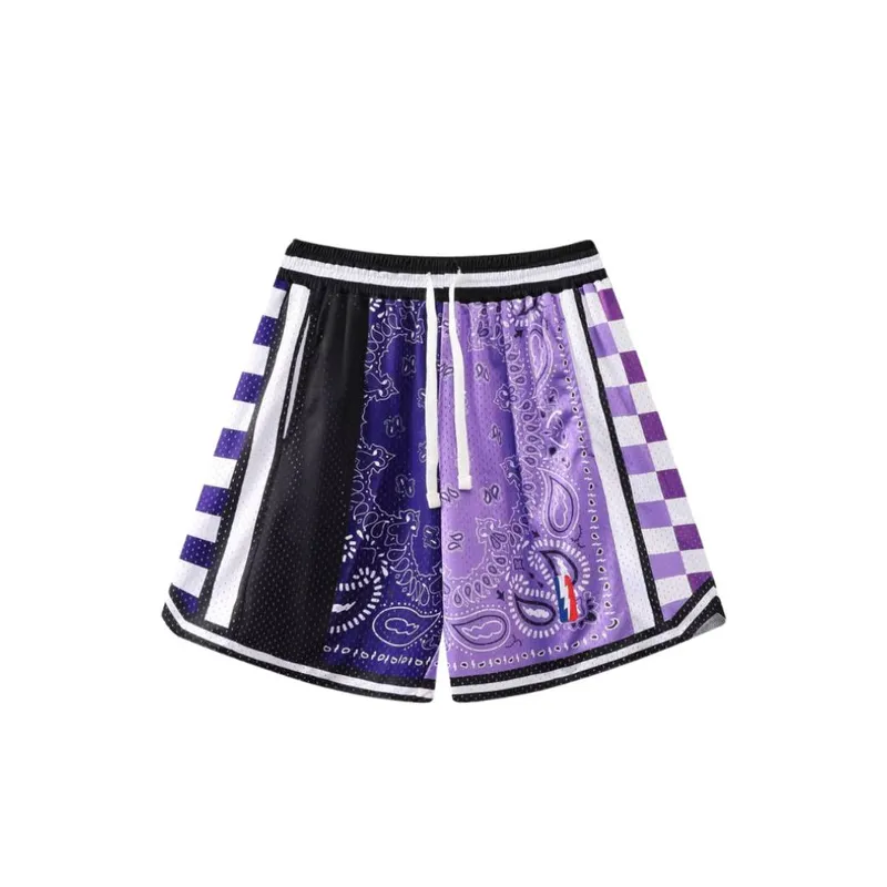 Retro Breathable Basketball Shorts-0