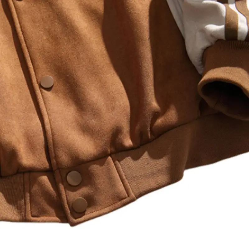 Retro Casual Blended Synthetic Fabrics Jacket-2