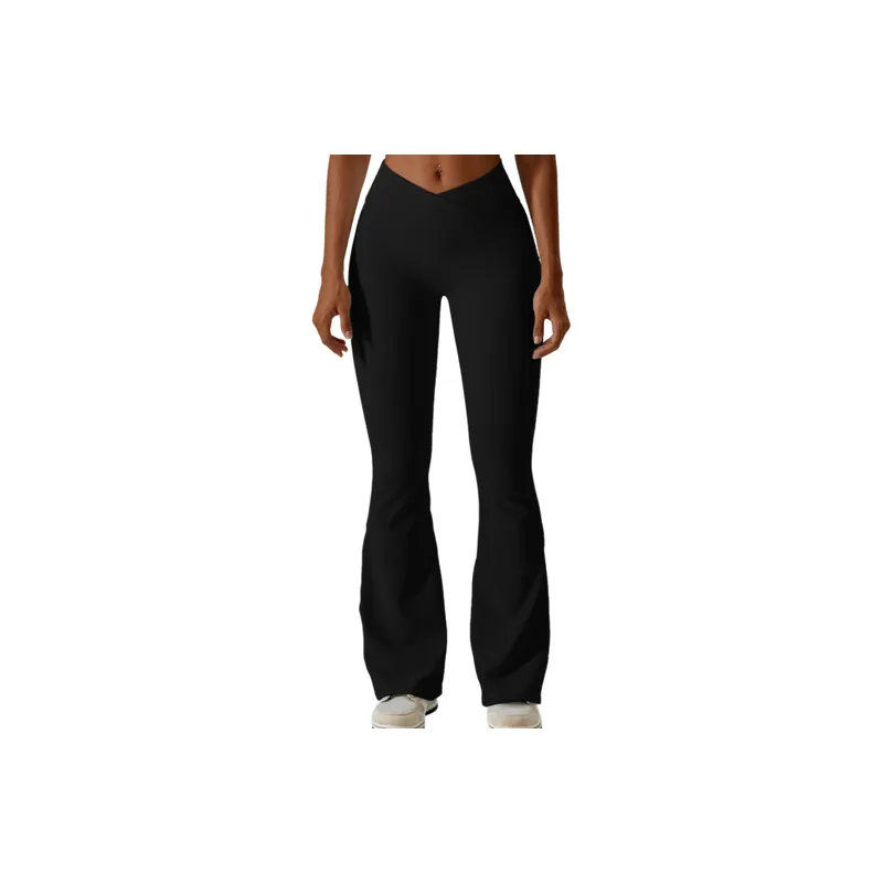 Sports Casual Fine Rib Knit Leggings Women-2