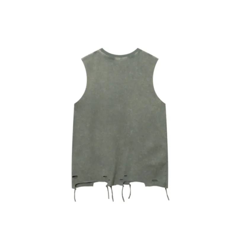 Street Loose Cotton Vest-1