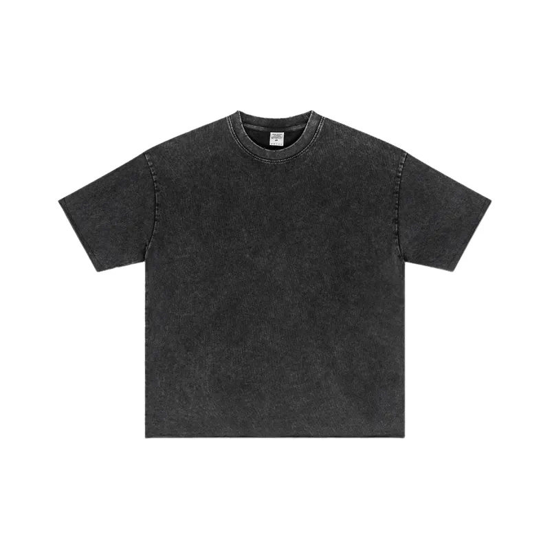 Retro Washed Cotton T Shirt-2