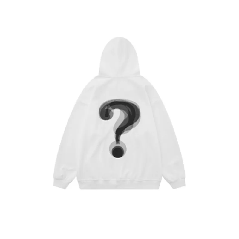 Retro Letter Printed Loose Hoodie-5