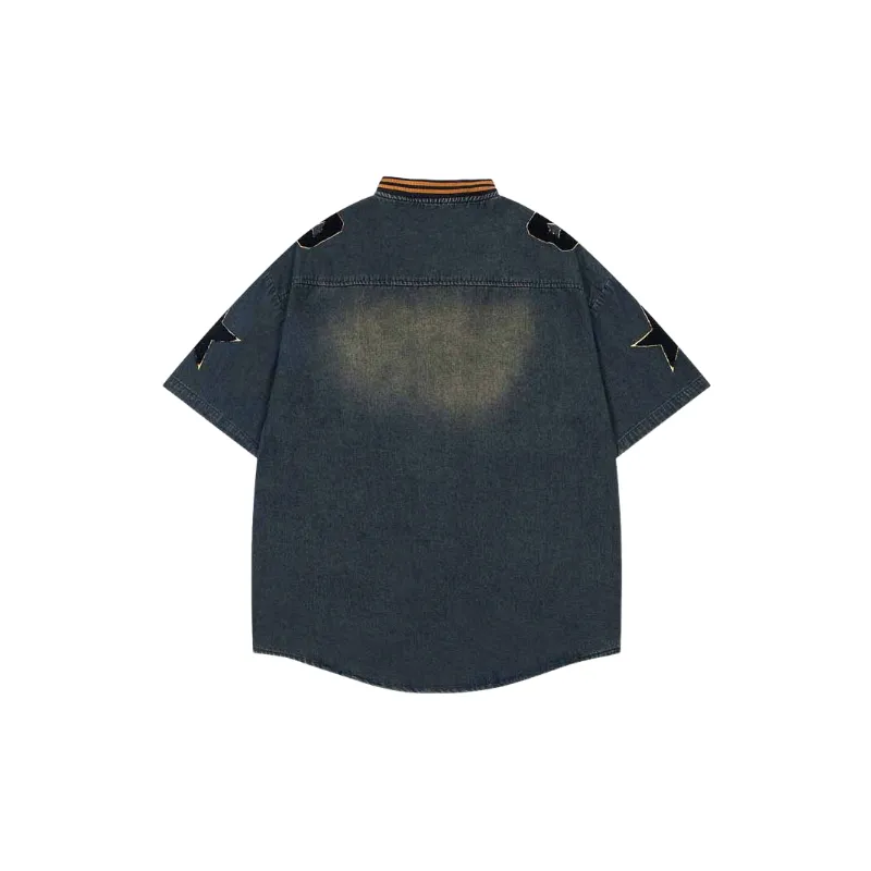 Basics Simple Denim Shirt-1
