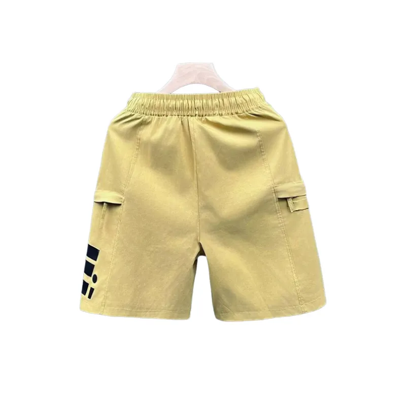 Loose Fashion Letter Printing Large Pockets Casual Pants-5