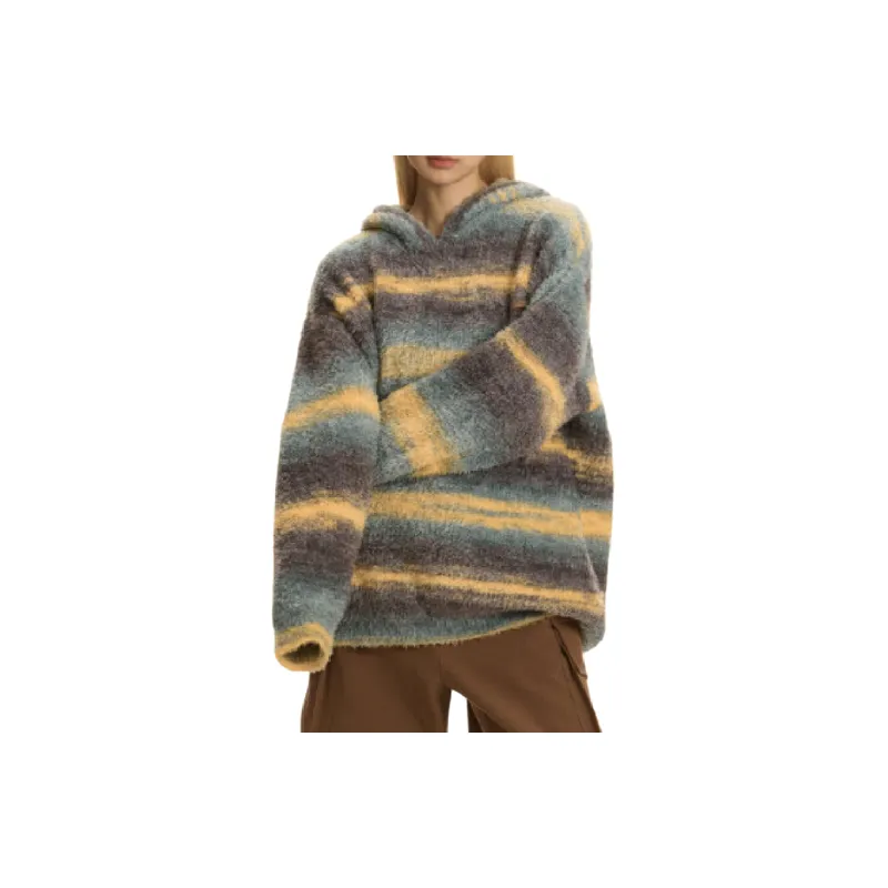 Casual Striped Sweater Women-5