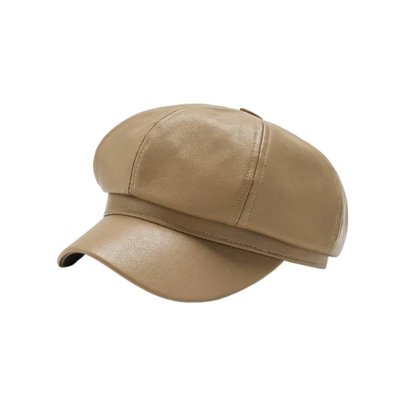 Retro Plain Beret Women-0