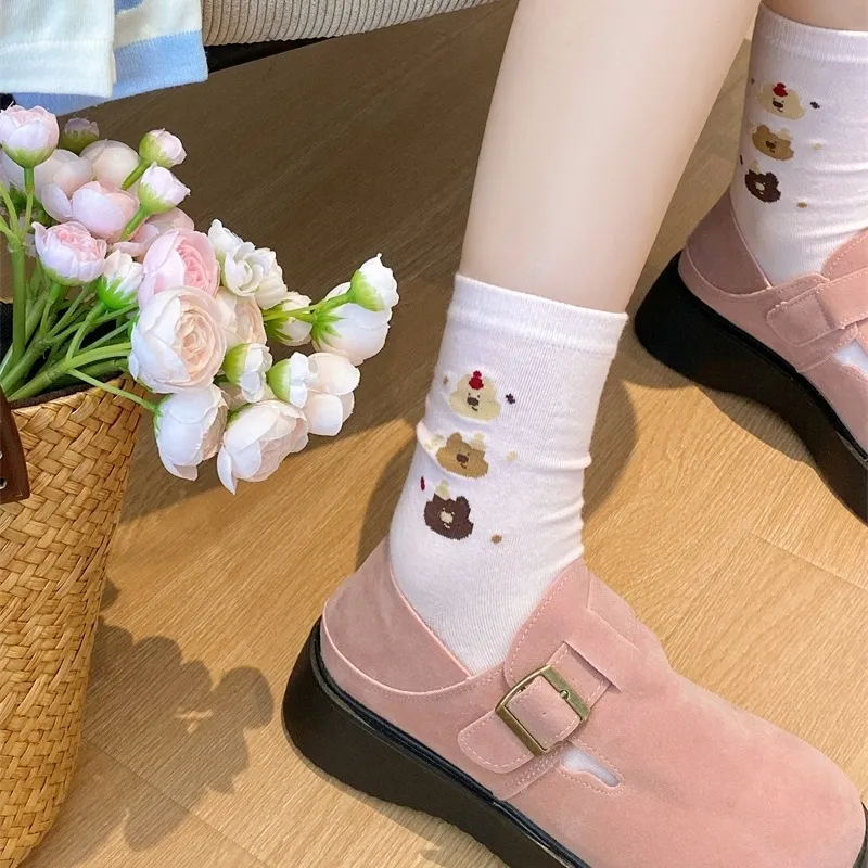 Basics Simple 100% Cotton Mid Calf Sock-3