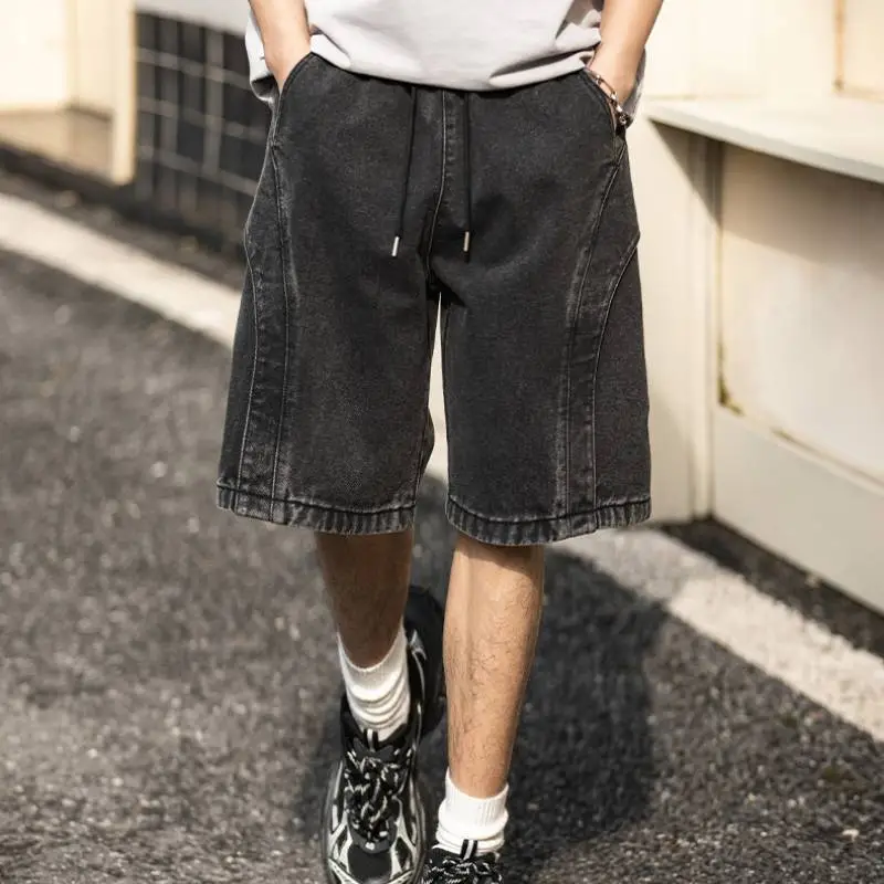 Casual Retro Denim Shorts-8