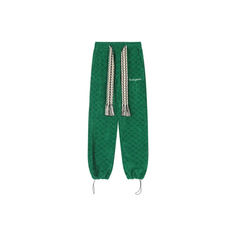 Woven Drawstring Decorative Ankle Pants-7