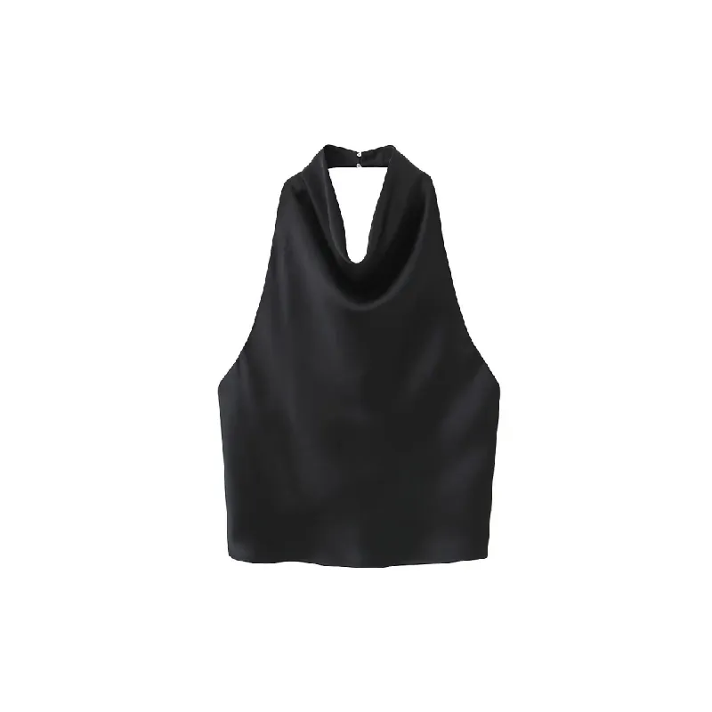 Simple Fashionable Polyester Vest Women-0