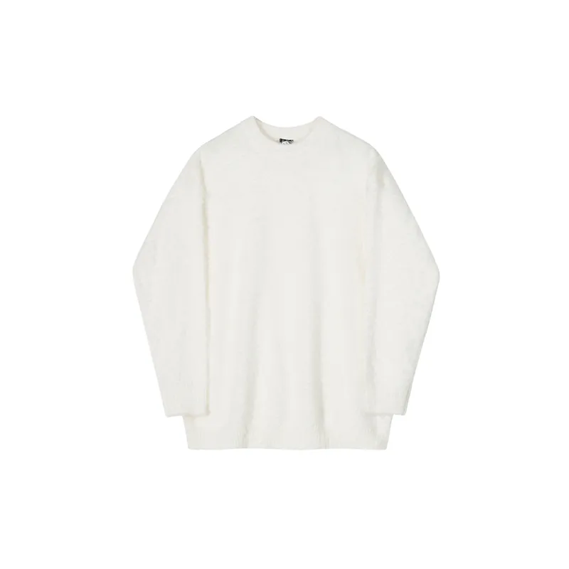 Loose Plain Sweater-2