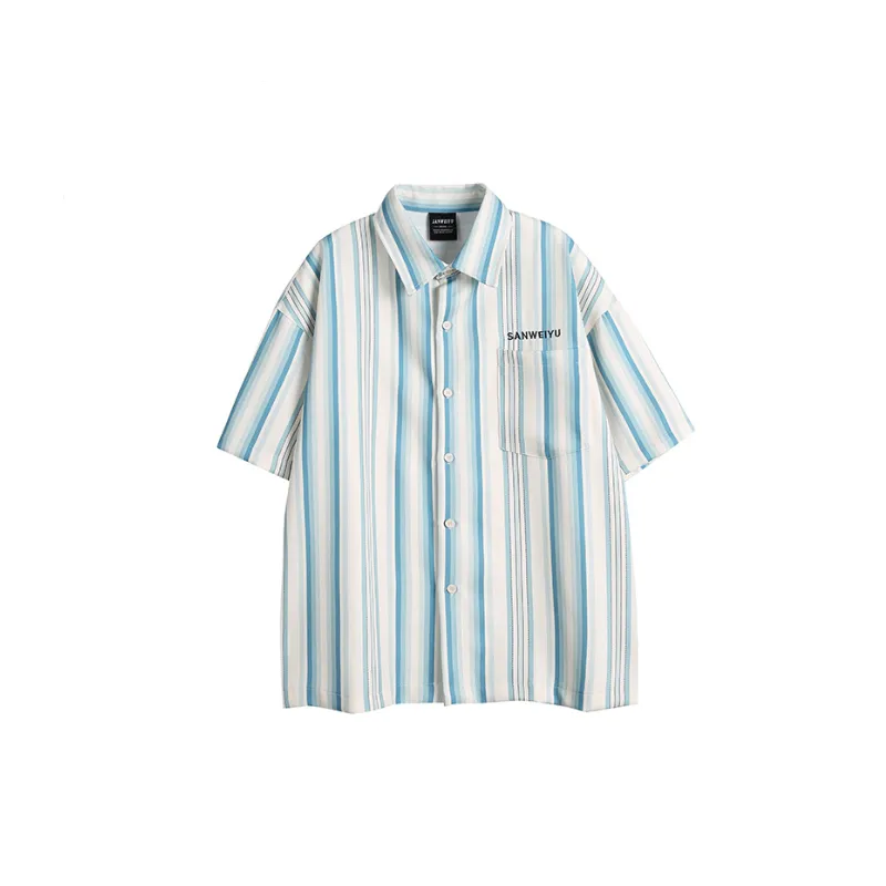 Embroidered Pocket Short Sleeved Shirt-0