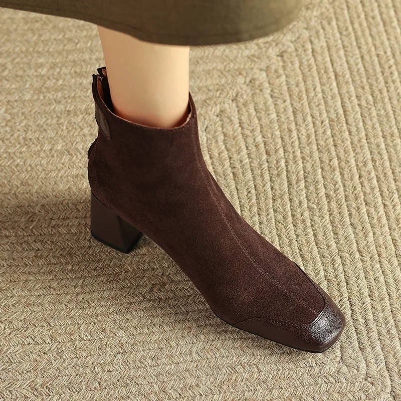 Retro Simple Ankle Boots-1