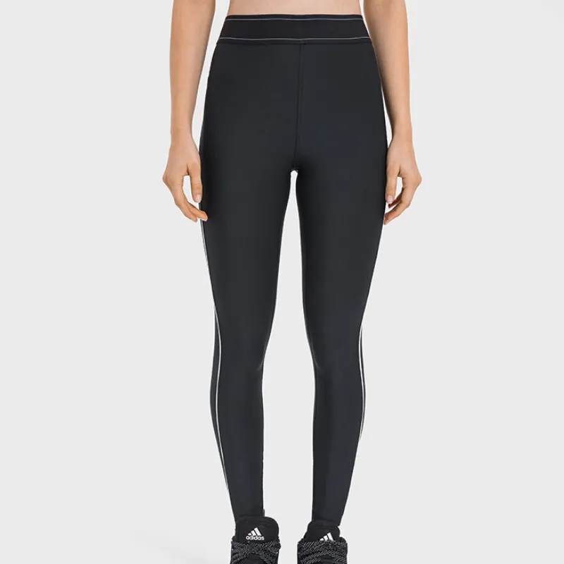 Sporty Contrast Color Leggings Women-1