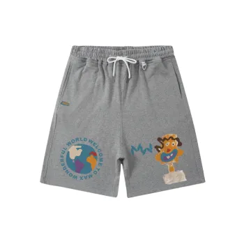TKPA American Hip Hop Color Contrast Sports Shorts For Men And Women College Style Trendy Brand Loose Casual Basketball Pants Summer