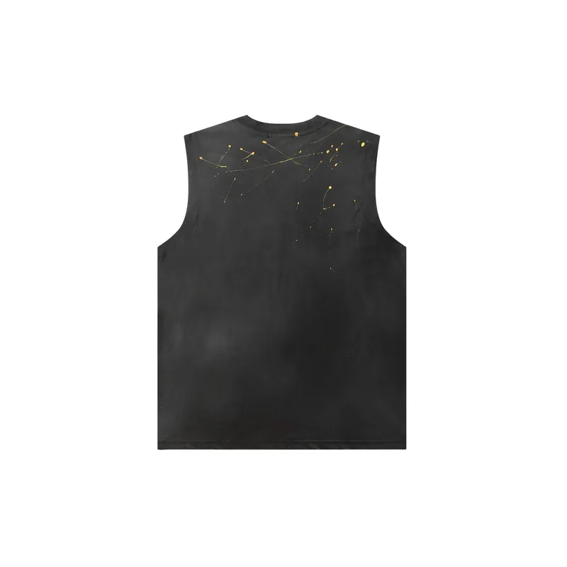 Casual Embroidered Cotton Vest-7
