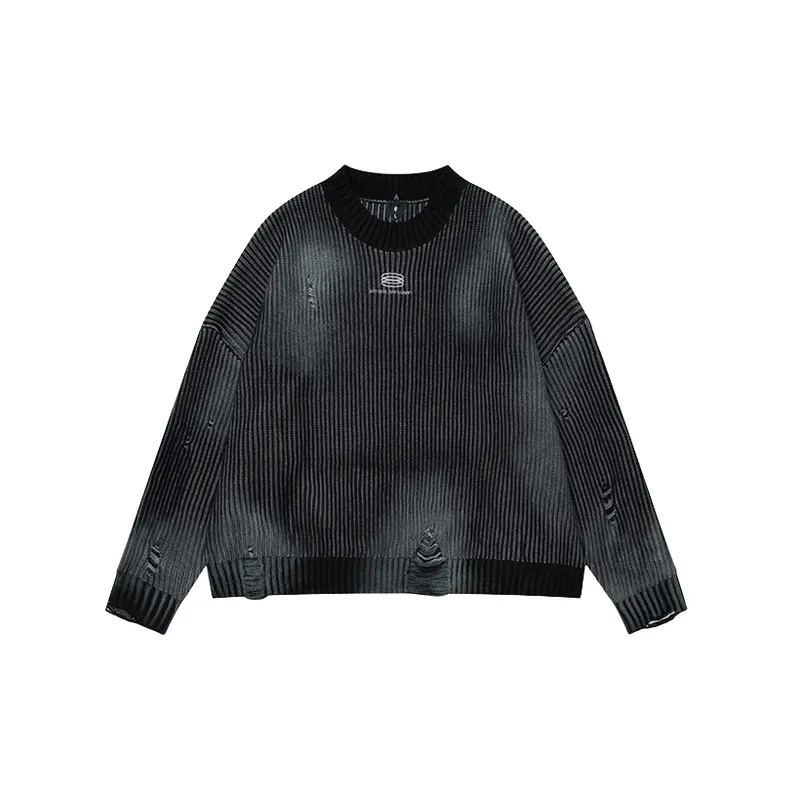 Loose Distress Sweater-4
