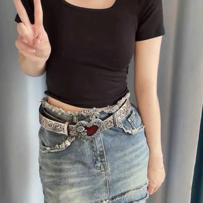 Retro Punk Leather Belt-1