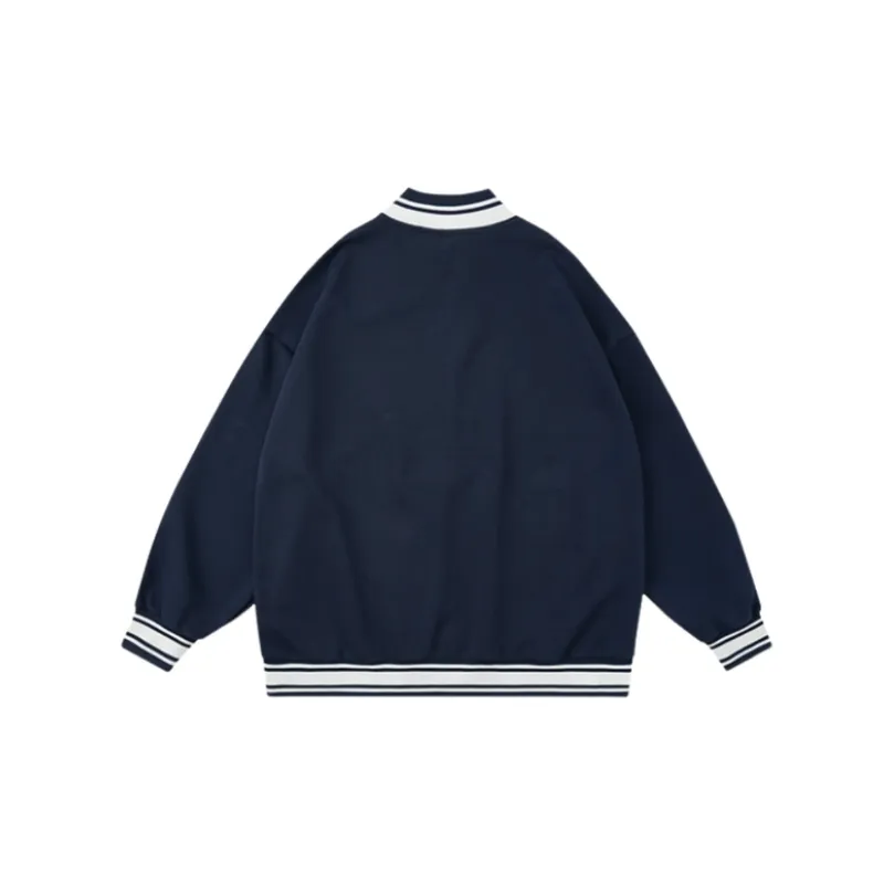 New Season Retro College Style Printed Casual Top Hoodie-5