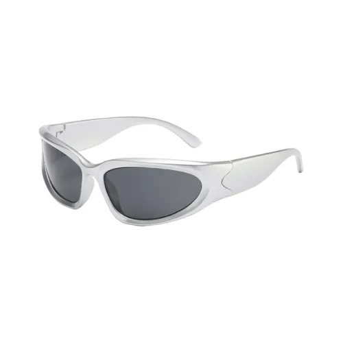 BERTHA Plate Frame Square Sunglasses Unisex Black, Tea Brown, White