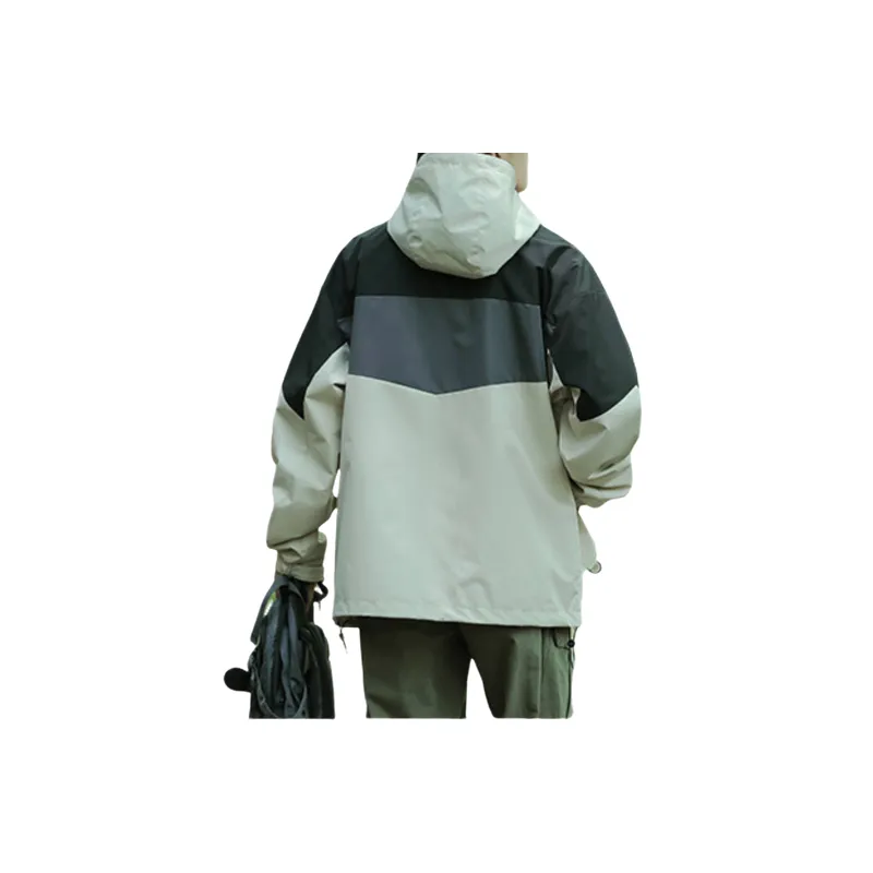 Basics Patchwork Polyester Outdoor Jacket-6