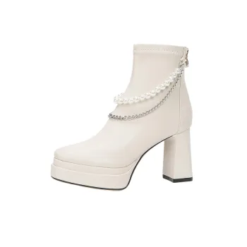 Funky Pearls High Heels