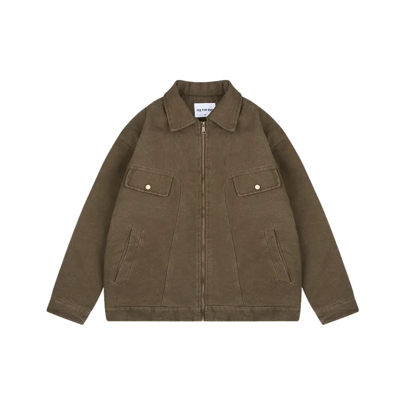 Retro Ditsy Flora Blended Synthetic Fabrics Jacket-2