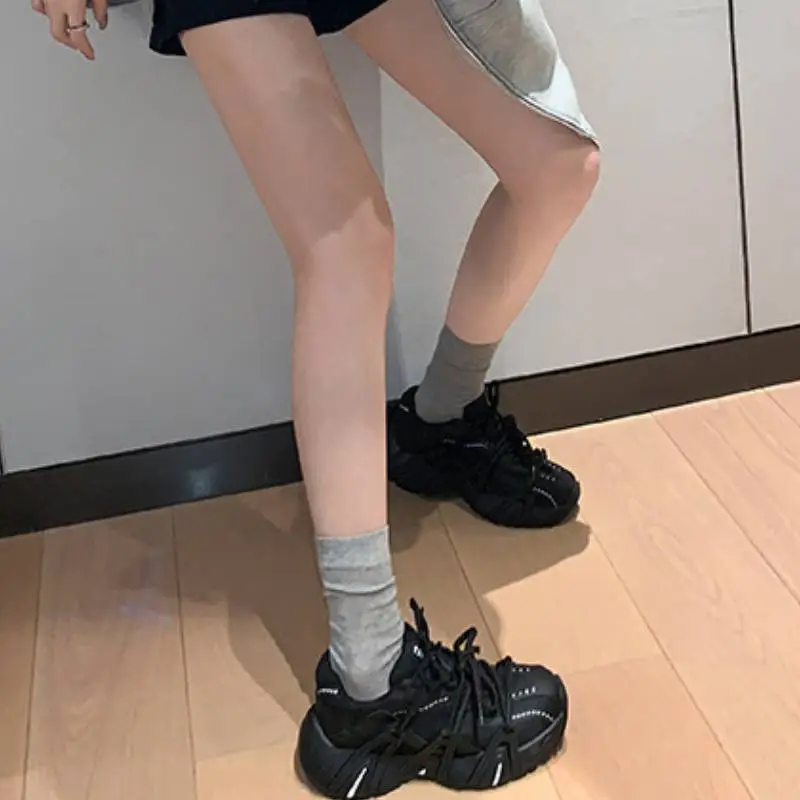 Casual Retro Sporty Chunky Sneakers-4