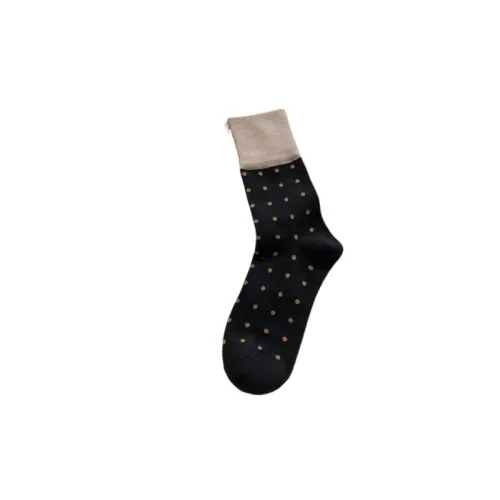 Fashionable Simple 100% Cotton Mid Calf Sock