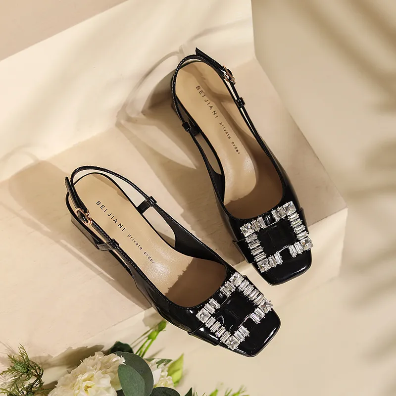 Glamorous Rhinestone High Heels-8