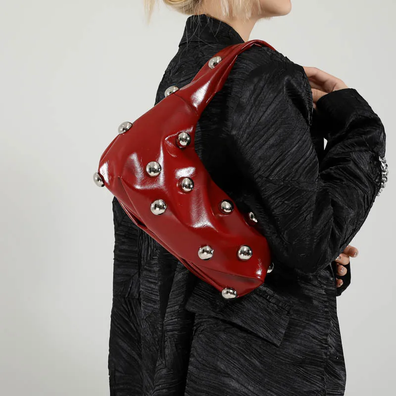 Fashion Studded Shoulder Bag-1