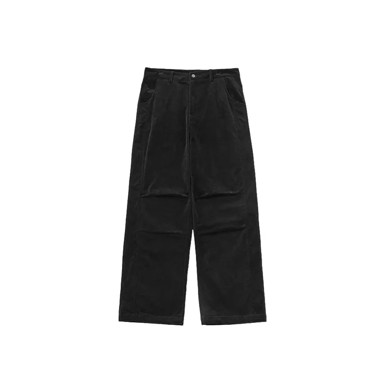 Basics Loose 100% Cotton Casual Pants-2