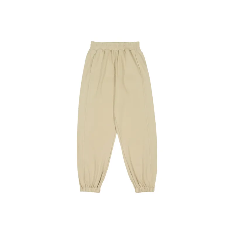 'Casual Basic Straight Loose Loose Mouth Drawstring Leg Side Zipper Sweatpants '-3