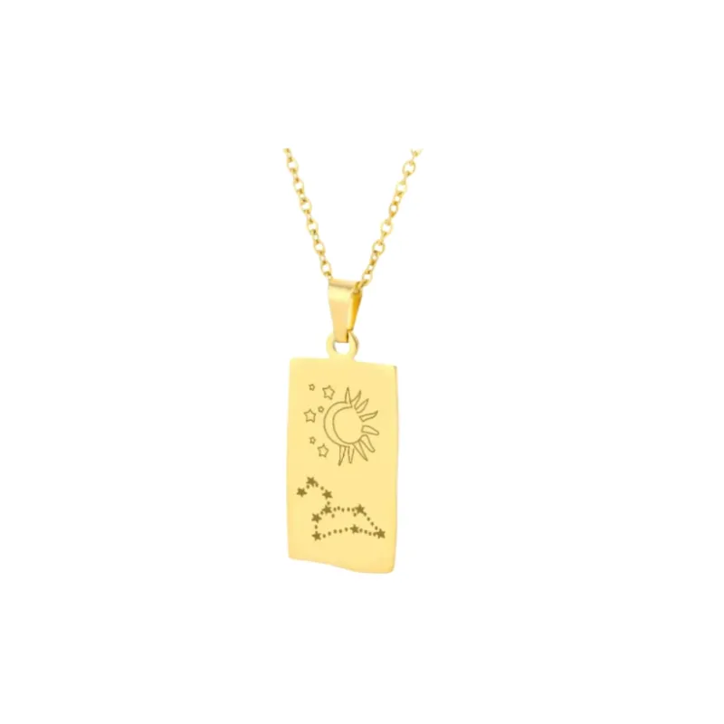 Simple Plain Necklace Unisex-13