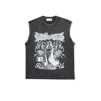 Dark Gothic Sanskrit Sleeveless Vest