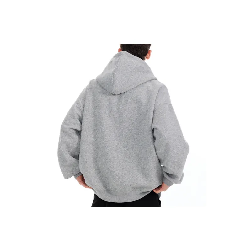 Casual Loose Polyester Hoodie-3