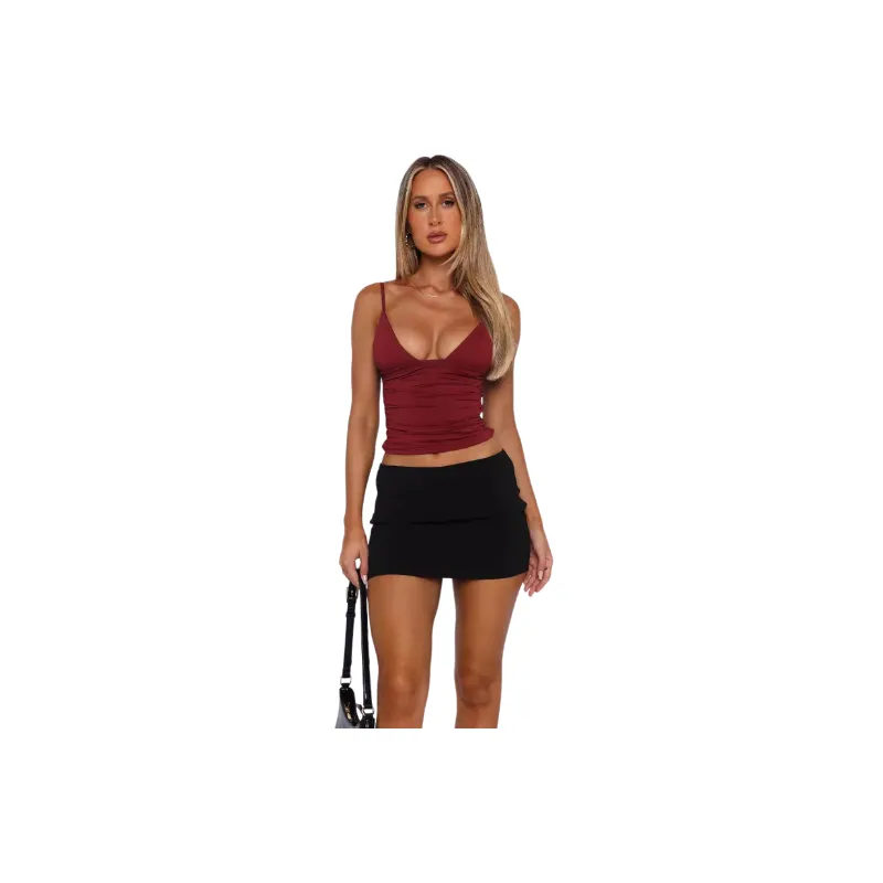 Simple Skin friendly Polyester Vest Women-2