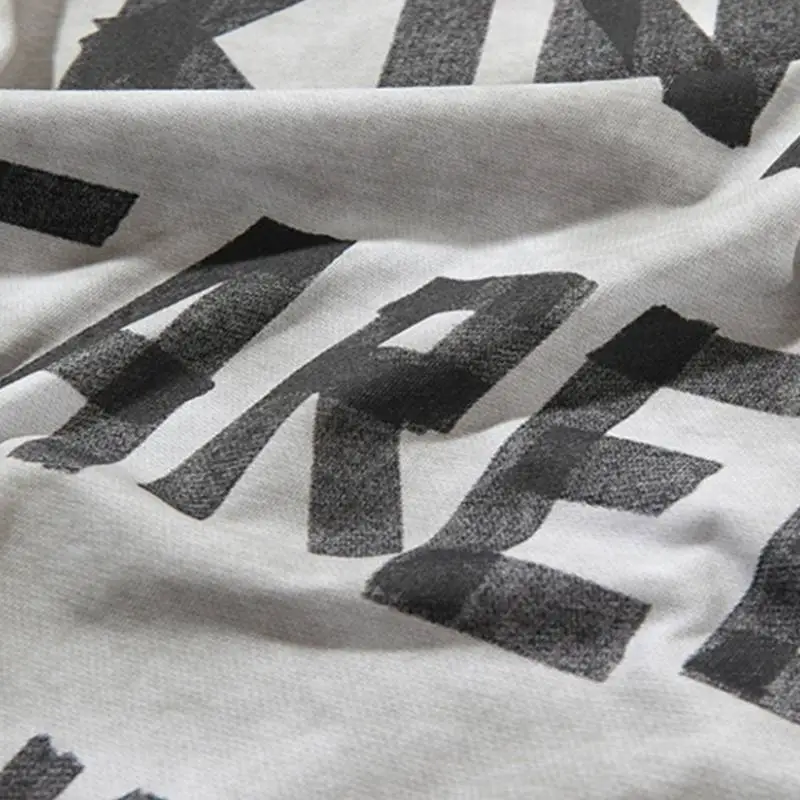 Tie Dye Letter Cotton Blended Fabric T Shirt-6