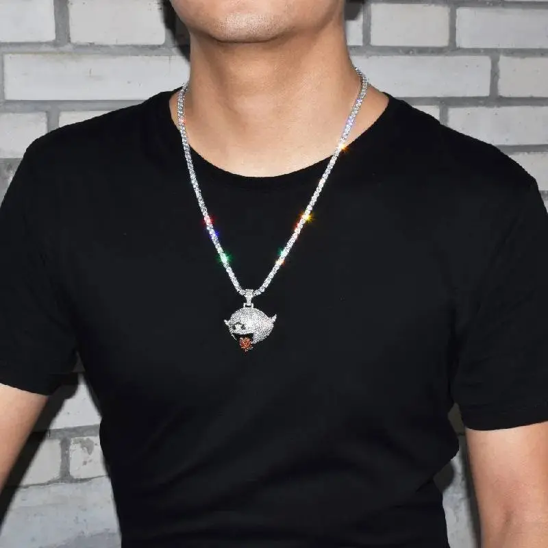 Funky Geometric Necklace Man-1